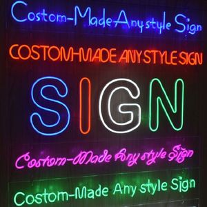 Factory Custom LED Neon Sign Light Flex Neon Handmased Beer Bar Shop Pub Store Club Nightclub 201028292V