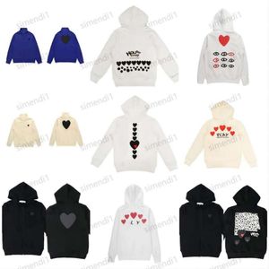 Neue Hoodie-Sweatshirts für Männer und Frauen, Reißverschluss, lockerer Mantel, Spiel-Sweatshirt, Commes Des, kleine rote Herzjacke, Garcons und Fleece, lässige Pullover, Strickjacke, los3