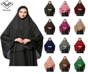 Hijab islamico Abaya corto per le donne Abbigliamento islamico turco musulmano con copricapo Foulard da donna039 Abito sciolto di alta qualità1181378