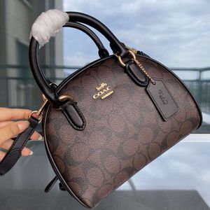 Designer Bags Are 90% Off Cheaper Aoa New Womens Bag 2024 Classic Coating Flower Collar Handheld Mantou One Shoulder Cross Body Half Moon