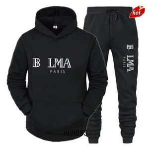 Tracksuit Balmanly Hoodie Ballmainly Ballman Hoodie Balmin Balmani Suit clo Sportkläderbyxorna Spår Pure Fashion Suit Designer Sweatshirt Men Samma män D8C7