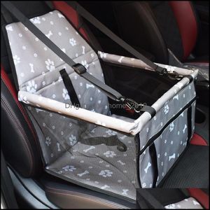 ドッグカーシートカバーXford車旅行Qetキャリアドッグ枕ケージ折りたたみ式クレートボックスキャリングバッグペット用品輸送chi314d