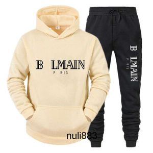 Mesmo designer puro moletom balmanly m3xl fatos de treino ballmainly hoodie terno amantes ballman algodão moda calças balmin para roupas esportivas o ba f390