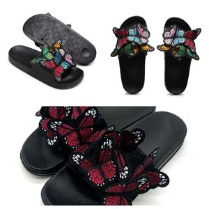 2024 Designer Sliders Sandal Herren Hausschuhe Black Bee Tiger Slide Canvas grün Sommer Strand Slide GRÖSSE 36-41 GAI