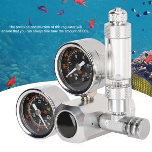 Ausrüstung DIY Aquarium CO2-Regler W21.8 G5/8 220 V magnetisches Rückschlagventil mit Blasenzähler Aquarium CO2-Druckminderventil