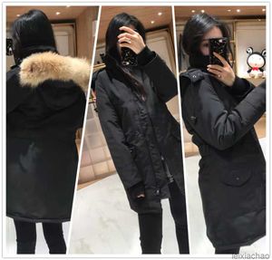 New Winter Outdoor Leisure Sports Womens Down Jacket White Duck Windproof Parker Long Leather Collar Cap Warm Real Wolf Fur Stylish Classic Adventure Coat