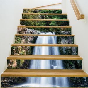 ステップ階段を美化する装飾的な床のシームレスなステッカークリエイティブランドスケープ階段ステッカー346h