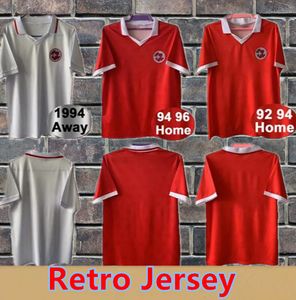 Retro Schweiz Fußballtrikots Nationalmannschaftstrikot 1994 1995 Home Away AKANJI SHAQIRI EMBOLO SEFEROVIC Fußballtrikots ZAKARIA