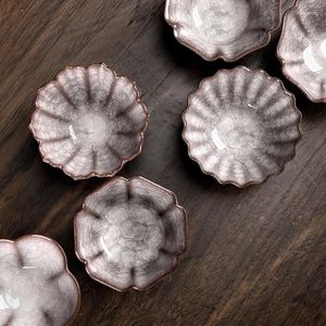 Teegeschirr-Sets | Celadon Handgefertigtes Ice Crackle Master Cup Einzel-Keramik-Teeschalen-Set