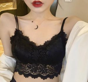 Czarny seksowny stanik stanik koronkowy stanik w rozmiarze Women039s Bielizna płynna seksowna seksowna bralette top push upnie top niewidzialny bieliznę Brassiere8342413