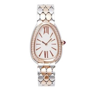 Relógios de designer de luxo rosa cristal 904l pulseira de aço inoxidável relógios de movimento de quartzo requintado montre de luxe relógios de diamante para mulheres banhado a prata sb066 C4
