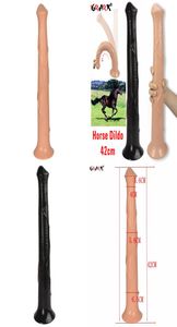 Produtos sexuais vibradores 42cm realista longo animal cavalo vibrador para mulheres lésbicas anal grande enorme cinto de sucção no pênis adulto erótico to1805896