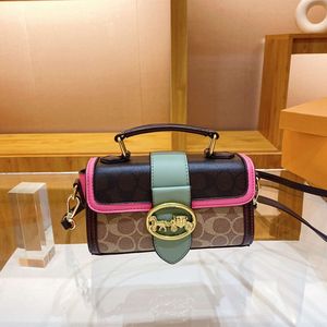 Designer Bags Are 90% Off Cheaper 2024 New Saddle Bag Shoulder Crossbody Womens Red Small Fragrance Style Subbag Contrast Color Fashion Trend