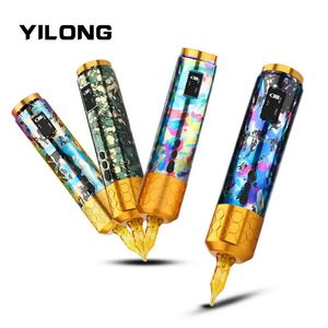 Makeup Tattoo Pen Wireless F2 Yilong Removable Rechargeable Battery Tattoo Gun PMU Machine Digital Rotary Tattoo Pen Machine 240304