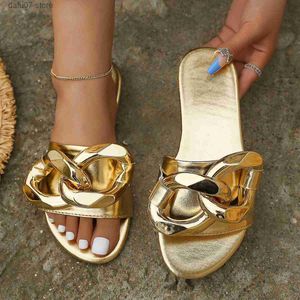 Slippers Sandals Liangtuo 2023 قاع مسطح مريح أحذية شاطئية كبيرة النعال Womensh240313