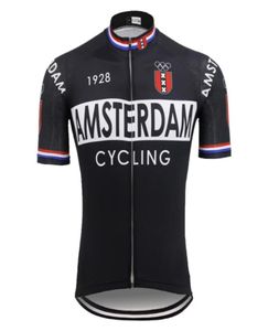 National Black Cycling Jersey Short Sleeve Mtb Jersey Amsterdam France Italia Holland 자전거 의류 Ropa Ciclismo 5 Style5143640