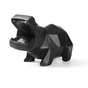 Caixas Nordic Hippo Money Box Piggy Bank para Adultos Crianças Brinquedos Presente Decoração de Casa Moeda Cofre De Depósito Resina Estatuetas de Animais Ornamento