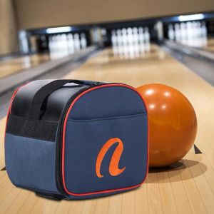 Taschen hochwertige Bowlingkugel Aufbewahrungstaschen Einzelkugel -Einkaufstasche mit gepolstertem Ballhalter für Handtransporter und Gepäck