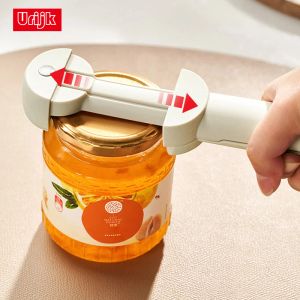 Openers Urijk Multifunctional Retractable Bottle Opener Stainless Steel Can Opener Kitchen Gadget Adjustable Lid Wine Beer Opener 1PCS