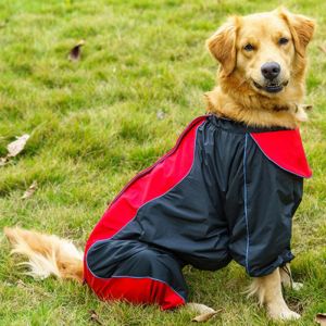 Raincoats Pet Big Dog Raincoat Waterproof Clothes For Small Large Dogs Jumpsuit Breathable Rain Coat Labrador Chihuahua Pug Cloak