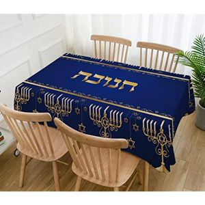 Kuddar Hanukkah Linen Trabbel Hebreisk judisk Hanukkah Menorah Party Decor Kök bordsdekoration Hemtillbehör bord placemats