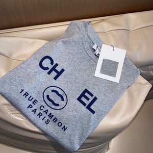 Erweiterte Version Damen T-Shirt Frankreich trendige Kleidung zwei C-Buchstaben Grafikdruck Paar Mode Baumwolle Rundhalsausschnitt xxxl 4XL Kurzarm-Tops T-Shirts