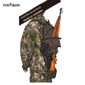 Сумки Tourbon Tactical Hunting Rackpack Case Case Outdoor Men Нейлоновая сумка с большими возможностями для походов для скалолазания для стрельбы для стрельбы