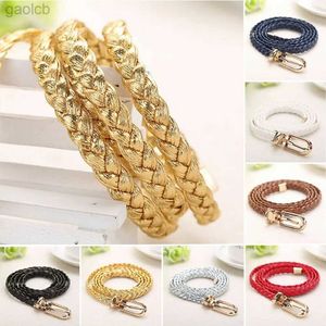 Belts Women Thin Skinny Vintage Ladies Cummerbands Buckle Waistband Weave Waist Band Braided Belt ldd240313