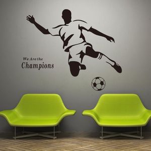 2016 new Soccer Wall Decal Sticker Sports Decoration Mural for Boys Room Wall Stickers 259O
