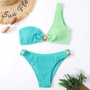 Mulheres Swimwear 2024 Burst Bikini Vendendo Acessórios de Anel Simples Maiô Separado