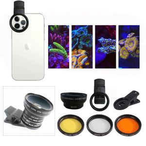 Aquariums Aquarium Macro Lens Fish Tank, Marine Saltwater Sea Water Coral Reef Lens, Phone Camera Filters, Fish Aquatic Terrarium