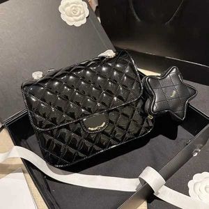 TOTES Women Designer Torby na ramię gwiazda torba Gemini Square Flap Bag 24c lusterka farba oryginalna skórzana kratowa siatka z łyżką cielęta