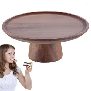 Тарелки Деревянная тарелка для торта сервировочные подносы из дерева акации поднос для закусок поднос для хранения десертной посуды закуски для кухни