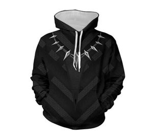 Black Anime Hoodies panther Sport Fashion Sweatshirts Autumn Vintage Wakanda forever Hoodie Men 20206542496