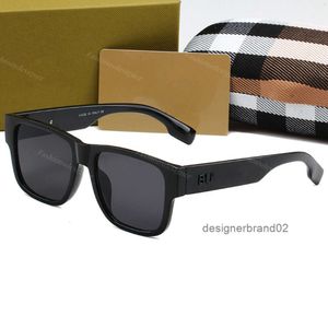 Mens Designer Ssunglasses para Mulher Homens Bur Óculos de Sol Retro Marca Full Frame Óculos Design de Moda Óculos com Bo Burburriness Burberiness Burberriness I13O