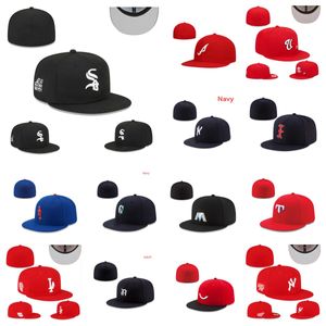 Dopasowane czapki baseballowe snapbacki dopasuj płaski czapkę wszystkie logo drużyny Regularne hafty koszykówki Sport Hip Hop Fisherman Failies Mesh Hats Rozmiar 7-8