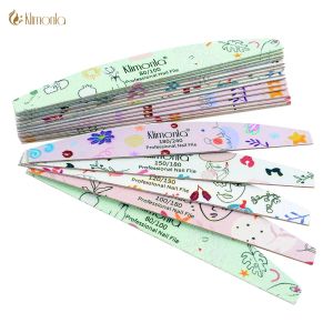 Kits 50 Pcs/lot Nail File Half Moon 80/100/120/150/180/240 New Design Sandpaper Wooden Manicure Files Nail Accessories Nails Salon