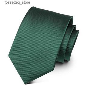 Gravatas de pescoço de alta qualidade gravata masculina cor sólida 9cm gravatas largas para homens terno de negócios gravata de trabalho noivo gravata de pescoço de casamento presente de natal l240313