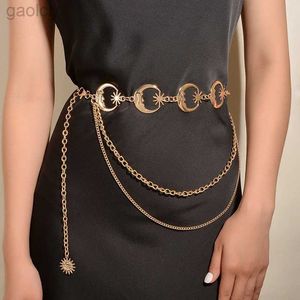 Belts Multilayer Punk Sun Waist Belts Women Waist Waist Belts ldd240313