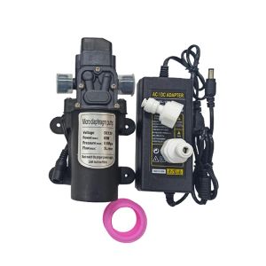 Sprühgeräte DC 12 V Hochdruck-Nebelpumpe 160 PSI Booster-Membran-Wasserpumpe mit Netzteil