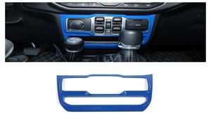 ABS Window Control Panel Trim Interior Decoration Tillbehör för Jeep Wrangler JL JT 2018 Up Blue8795496