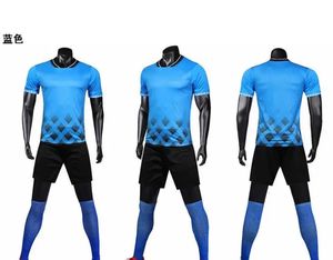 Design män vuxna fotbollströjor sportträning set manlig högkvalitativ fotboll uniform löpskjortor 240305