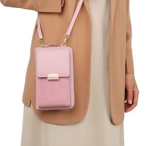 Kadın çanta cep telefonu moda basit omuz mesleği Koreli versiyonu küçük kare çanta toka ile