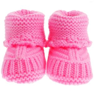 Boots Christmas Onies Infant Crochet Shoes Thick Yarn Favors Baby For Born Knitting Wresth