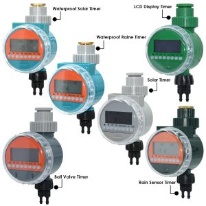 Kitler Kesla Damla Sulama Yağmur Sensörü Güneş LCD Zamanlayıcı 4/7mm Çıkış Otomatik Sulama Sistemi Elektronik Kontrolör Tövbe Bahçesi