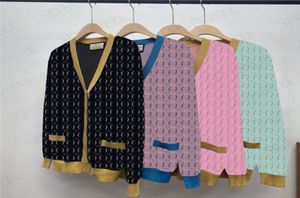 Brevstickor Cardigan Coats for Women Designer Sweaters Fashion Brand Ladies Sticked Sweatshirts Clothes8210846