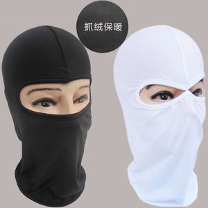 Thick Skiing Cycling Cold And Warm Three Hole Face Mask With Fleece Hood 528283