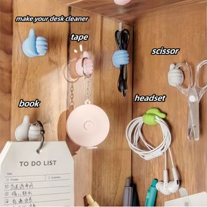 pothook headset charg cable usb cable multifunctional hook desktop storage Home storage kindergarten school dormitory universality digital accessories fixator