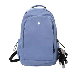 Kvinnor Yoga utomhusväskor ryggsäck Casual Gym Lululy Lemenly Teenager Student School Bag Knapsack 4 färger