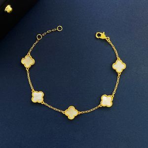 Mini 1.0cm pulseira de trevo de quatro folhas designer para mulheres pulseira de alta qualidade pedras naturais e conchas banhadas a ouro 18k joias de designer top com caixa 026